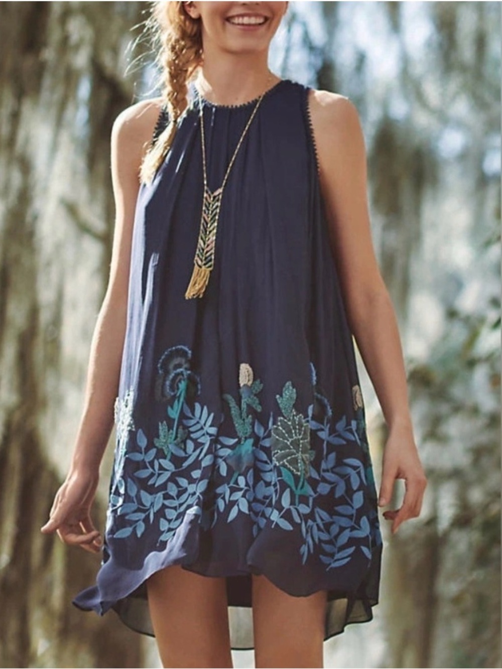 Anthropologie, woodvine swing dress by not so serious, Pallavi Mohan. Size 6